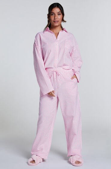 Hunkemöller Pyjamahose Baumwolle Rose von Hunkemöller