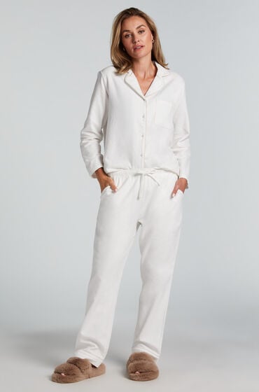 Hunkemöller Pyjamahose aus Flanell Weiß Hunkemöller Pyjamahose aus Flanell Weiß von Hunkemöller