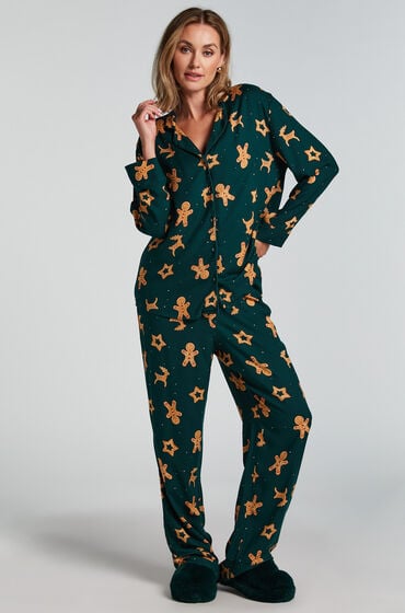 Hunkemöller Pyjamaset grün von Hunkemöller