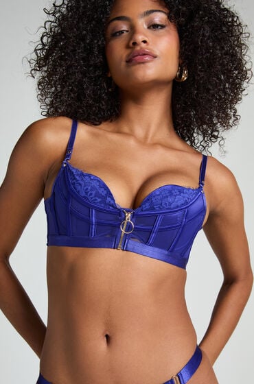 Hunkemöller Sable Vorgeformter Push-up-Bügel-BH Blau von Hunkemöller