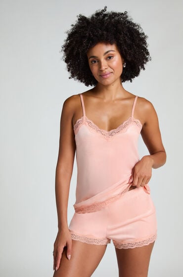 Hunkemöller Samit-Spitzen-Short Rose von Hunkemöller