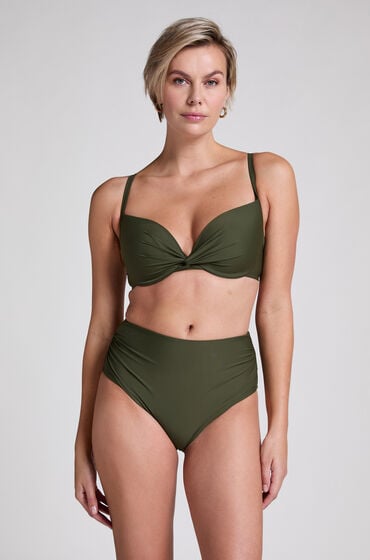 Hunkemöller Shaping Cheeky Bikinihöschen mit hoher Taille Luna grün Hunkemöller Shaping Cheeky Bikinihöschen mit hoher Taille Luna grün von Hunkemöller
