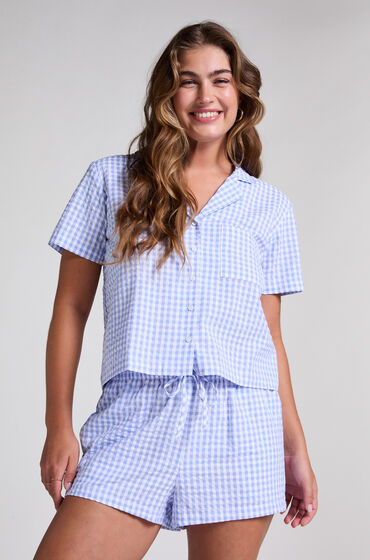 Hunkemöller Shorts Seersucker Blau Hunkemöller Shorts Seersucker Blau von Hunkemöller