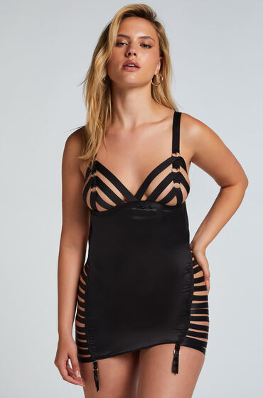 Hunkemöller Slipdress Brooke Schwarz von Hunkemöller