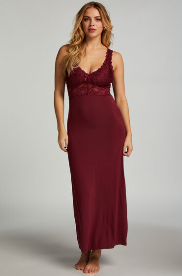 Hunkemöller Slipdress Nora Lace Long Lila Hunkemöller Slipdress Nora Lace Long Lila von Hunkemöller