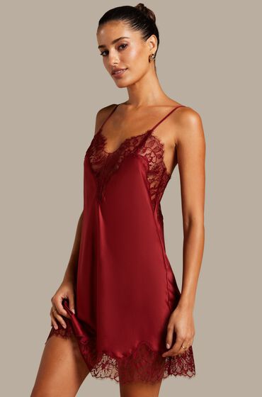 Hunkemöller Slipdress Valerie Rot von Hunkemöller