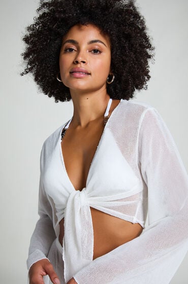 Hunkemöller Strand-Strick-Top Weiß Hunkemöller Strand-Strick-Top Weiß von Hunkemöller