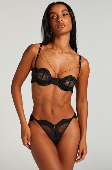 Hunkemöller String Belladonna Schwarz von Hunkemöller