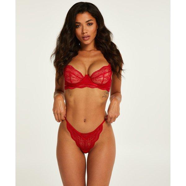 Hunkemöller - String, für Damen, Rot, Größe L von Hunkemöller