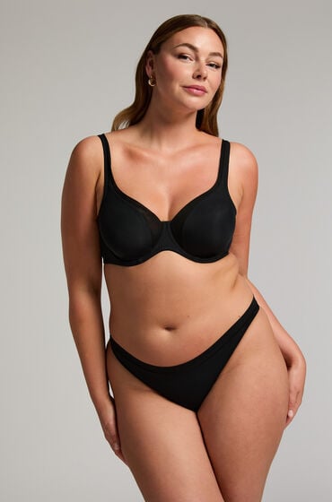 Hunkemöller String Mesh Schwarz von Hunkemöller