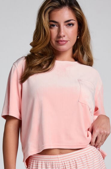 Hunkemöller Top Velours Pocket Rose von Hunkemöller