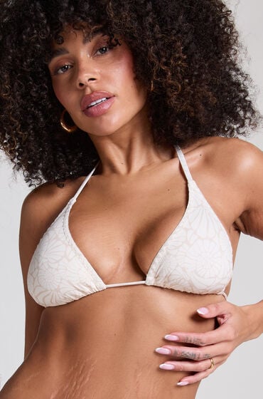 Hunkemöller Triangel-Bikinioberteil Caicos Beige von Hunkemöller