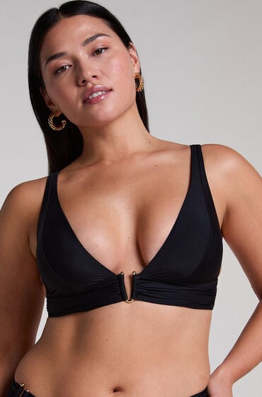 Hunkemöller Triangel-Bikinioberteil Luna Schwarz von Hunkemöller