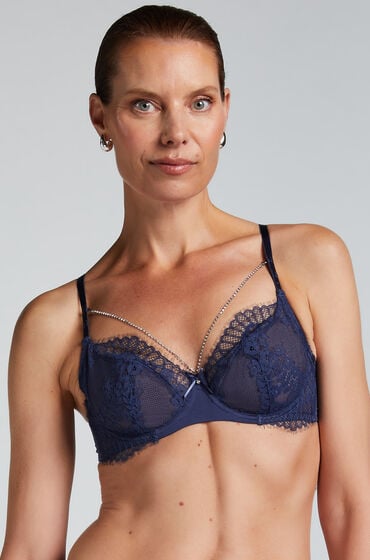 Hunkemöller Ungepolsterter Bügel-BH Pearlene Blau Hunkemöller Ungepolsterter Bügel-BH Pearlene Blau von Hunkemöller