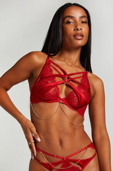 Hunkemöller Unwattierter Bügel-BH Chayna Rot von Hunkemöller