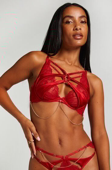 Hunkemöller Unwattierter Bügel-BH Chayna Rot Hunkemöller Unwattierter Bügel-BH Chayna Rot von Hunkemöller