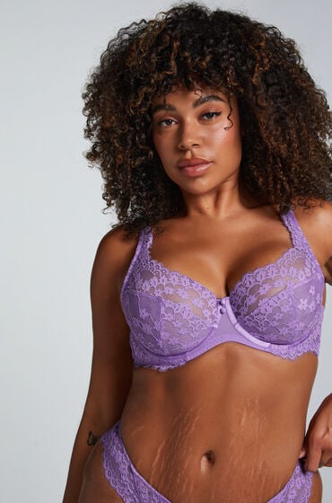 Hunkemöller Unwattierter Bügel-BH Daisy Lila von Hunkemöller