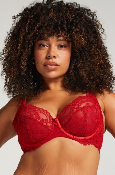 Hunkemöller Unwattierter Bügel-BH Daisy Rot von Hunkemöller