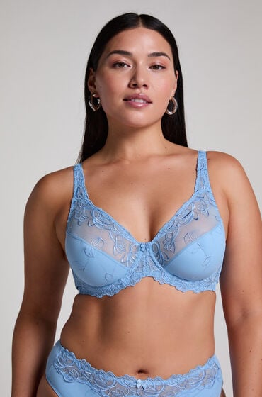 Hunkemöller Unwattierter Bügel-BH Diva Blau von Hunkemöller