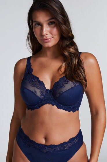 Hunkemöller Unwattierter Bügel-BH Diva Blau von Hunkemöller