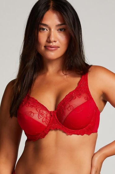 Hunkemöller Unwattierter Bügel-BH Diva Rot Hunkemöller Unwattierter Bügel-BH Diva Rot von Hunkemöller