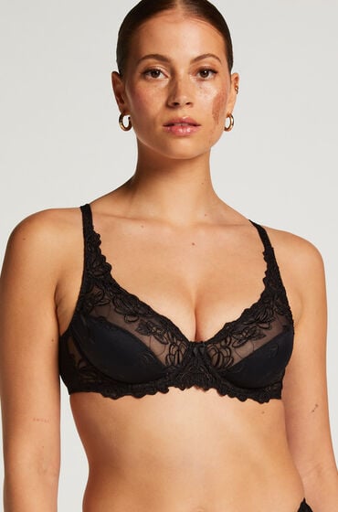 Hunkemöller Unwattierter Bügel-BH Diva Schwarz von Hunkemöller