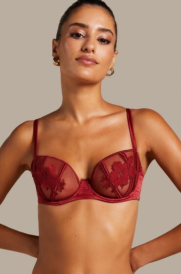 Hunkemöller Unwattierter Bügel-BH Ember Rot von Hunkemöller