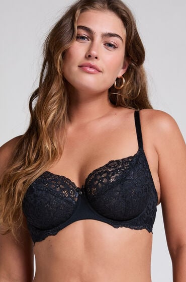 Hunkemöller Unwattierter Bügel-BH Marine Schwarz Hunkemöller Unwattierter Bügel-BH Marine Schwarz von Hunkemöller