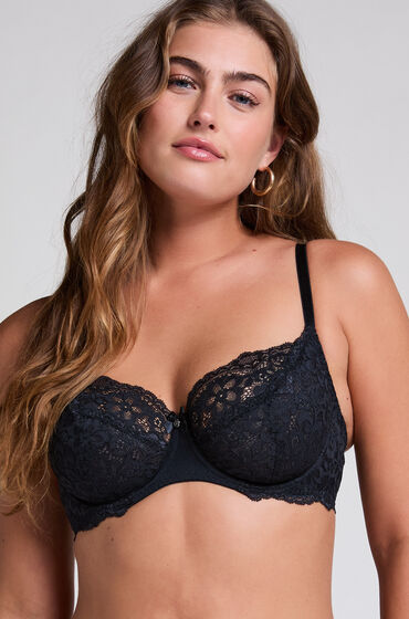 Hunkemöller Unwattierter Bügel-BH Marine Schwarz Hunkemöller Unwattierter Bügel-BH Marine Schwarz von Hunkemöller