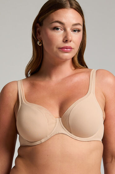 Hunkemöller Unwattierter Bügel-BH Mesh Beige von Hunkemöller