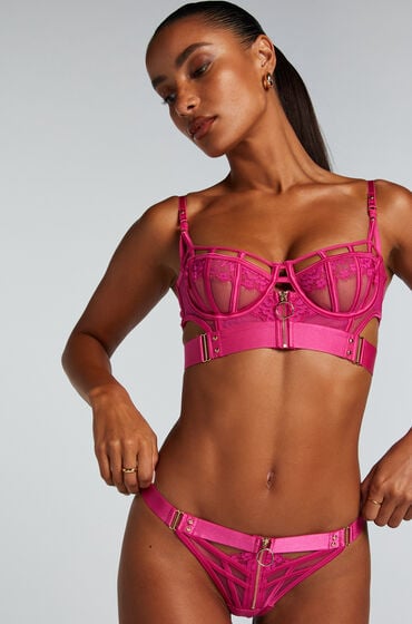 Hunkemöller Unwattierter Longline-Bügel-BH Sable Rose von Hunkemöller