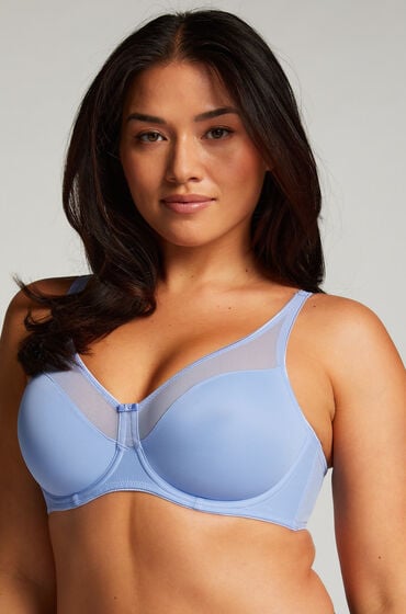 Hunkemöller Unwattierter Minimizer-Bügel-BH Nina Blau von Hunkemöller