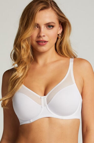 Hunkemöller Unwattierter Minimizer-Bügel-BH Nina Weiß von Hunkemöller