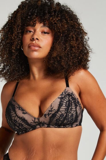 Hunkemöller Vorgeformter BH ohne Bügel Daphne Schwarz Hunkemöller Vorgeformter BH ohne Bügel Daphne Schwarz von Hunkemöller