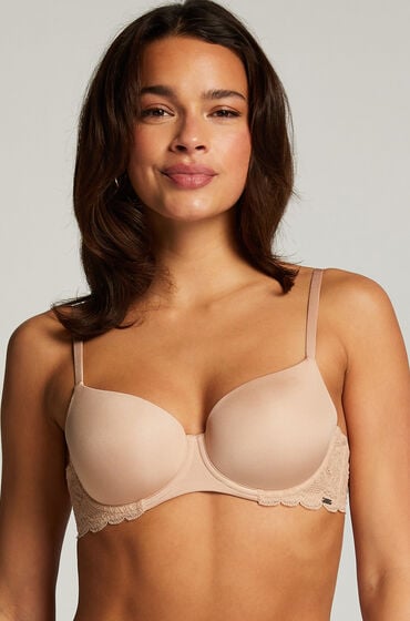 Hunkemöller Vorgeformter Bügel-BH Angie mit Spitze Beige von Hunkemöller