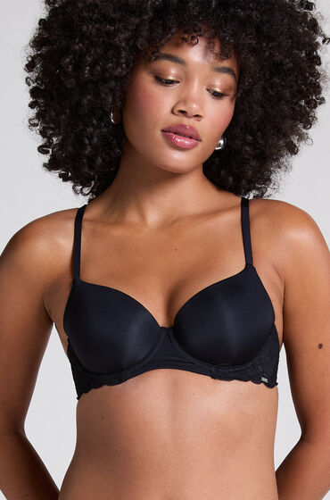 Hunkemöller Vorgeformter Bügel-BH Angie mit Spitze Schwarz Hunkemöller Vorgeformter Bügel-BH Angie mit Spitze Schwarz von Hunkemöller
