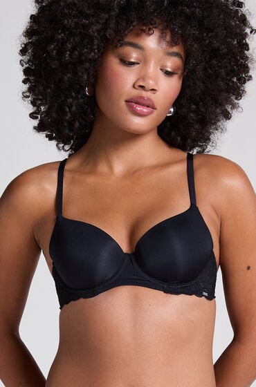 Hunkemöller Vorgeformter Bügel-BH Angie mit Spitze Schwarz Hunkemöller Vorgeformter Bügel-BH Angie mit Spitze Schwarz von Hunkemöller