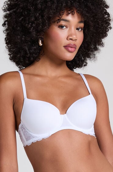 Hunkemöller Vorgeformter Bügel-BH Angie mit Spitze Weiß Hunkemöller Vorgeformter Bügel-BH Angie mit Spitze Weiß von Hunkemöller