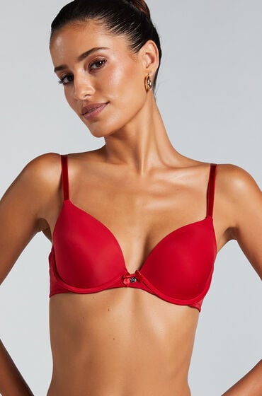 Hunkemöller Vorgeformter Bügel-BH Plunge Rot von Hunkemöller