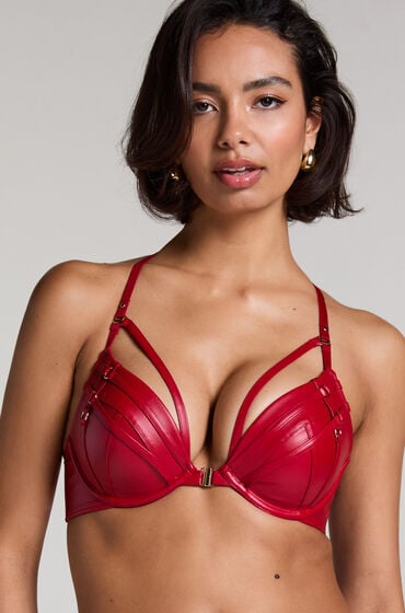 Hunkemöller Vorgeformter Bügel-Push-up-BH Faye Rot Hunkemöller Vorgeformter Bügel-Push-up-BH Faye Rot von Hunkemöller