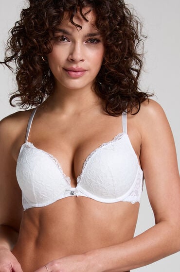 Hunkemöller Vorgeformter Maximizer-Bügel-BH Marine Weiß Hunkemöller Vorgeformter Maximizer-Bügel-BH Marine Weiß von Hunkemöller