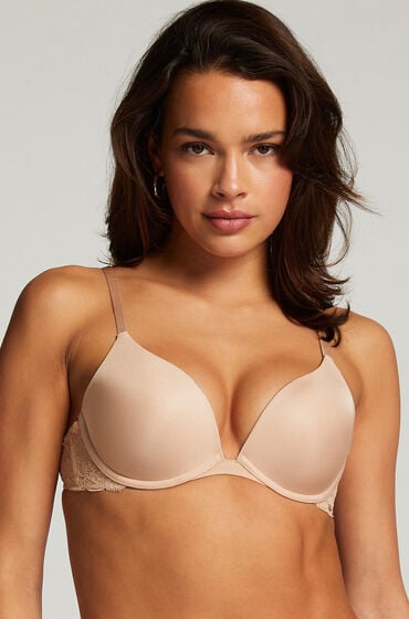 Hunkemöller Vorgeformter Push-up-Bügel-BH Angie Beige von Hunkemöller