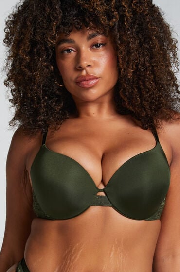 Hunkemöller Vorgeformter Push-up-Bügel-BH Lea grün Hunkemöller Vorgeformter Push-up-Bügel-BH Lea grün von Hunkemöller