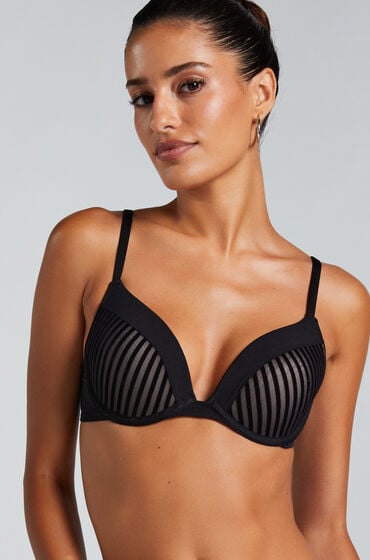 Hunkemöller Vorgeformter Push-up-Bügel-BH Pia Schwarz von Hunkemöller