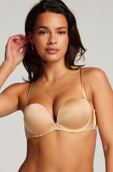 Hunkemöller Vorgeformter Strapless-Maximizer-BH Beige von Hunkemöller