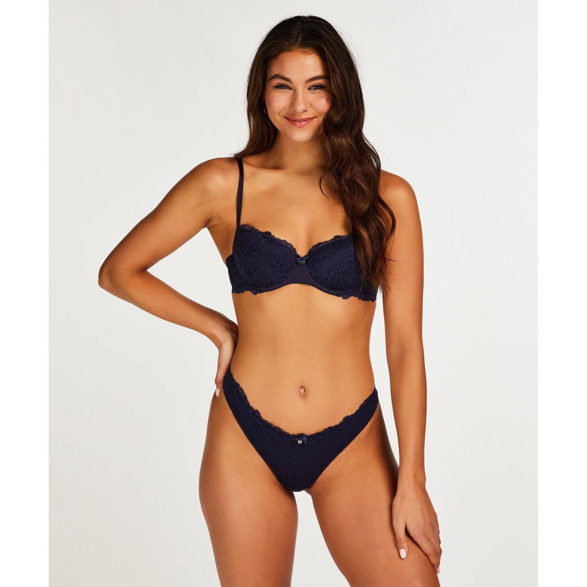 Panty Damen Blau  L von Hunkemöller