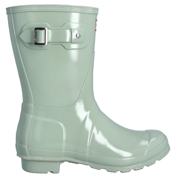 Hunter Boots - Women's Original Short Gloss - Gummistiefel Gr 42 grün von Hunter Boots