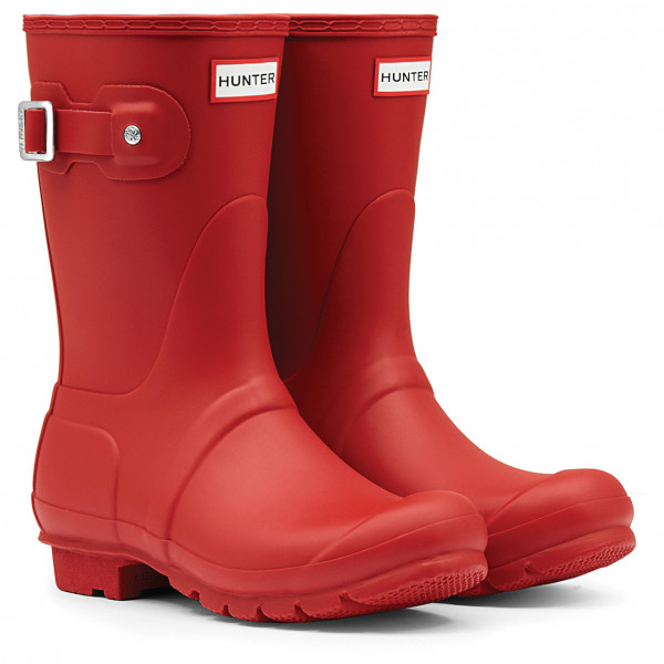 Hunter Boots - Women's Original Short - Gummistiefel Gr 38 rot von Hunter Boots