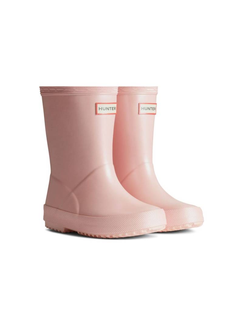 Hunter Kids logo-patch wellies - Pink von Hunter Kids