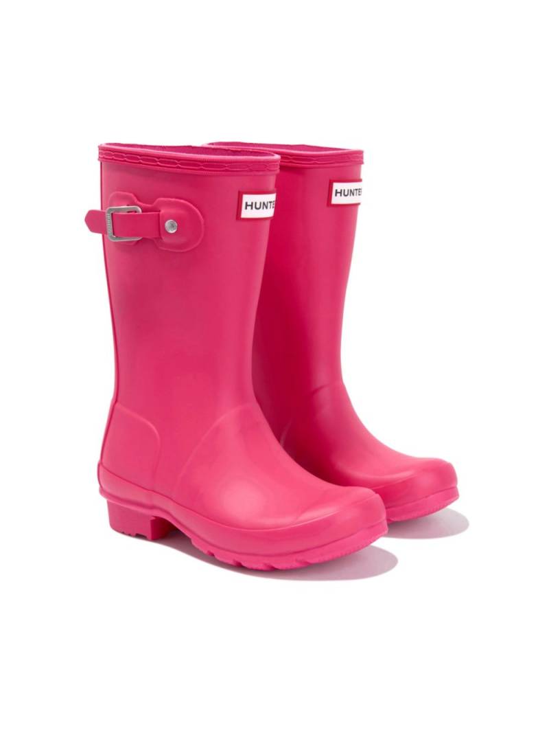 Hunter Kids logo-patch wellies - Pink von Hunter Kids